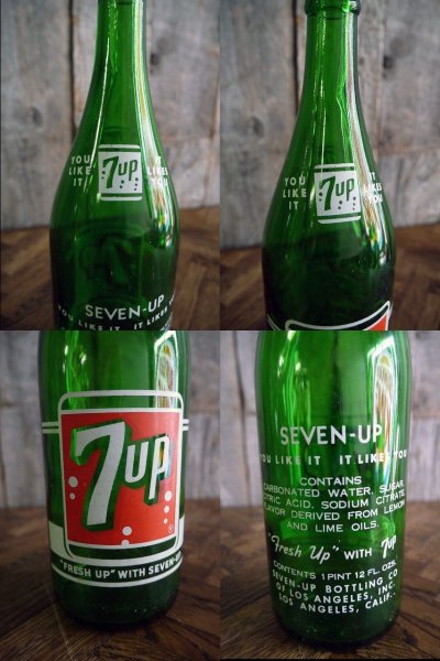 画像2: ビンテージ　７UP　大型ボトル瓶　