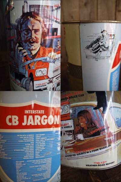 画像2: ビンテージ　Cheinco Trucker CB Radio Jargon　TRASH缶