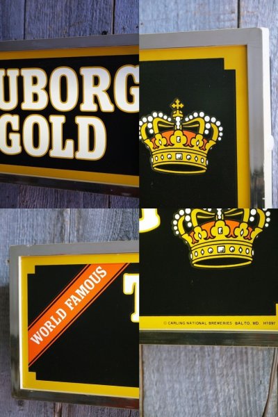 画像1: ビンテージ　TUBORGE　GOLD　ライトサイン
