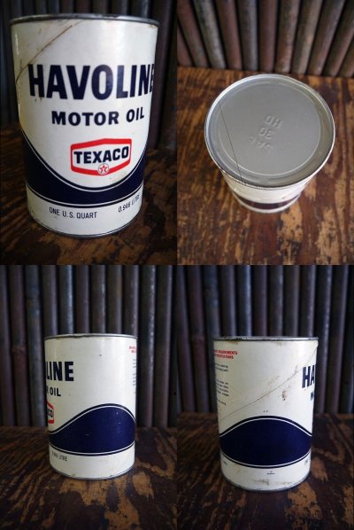 画像2: ビンテージ　TEXACO　HAVOLINE　MOTOR　OIL缶