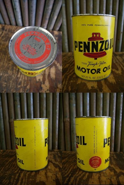 画像2: ビンテージ　PENNZOIL　MOTOR　OIL缶