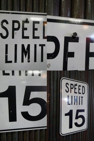画像2: ビンテージ　SPEED LIMIRT　１５　ミニロードサイン　