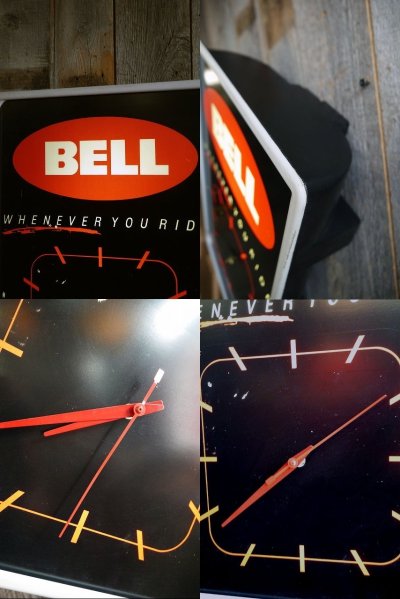 画像1: ビンテージ　BELL　ライトサインクロック