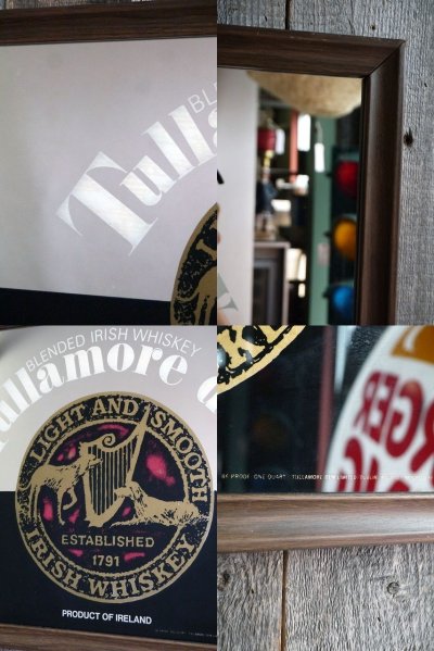 画像1: ビンテージ　Tullamore dew　パブミラー
