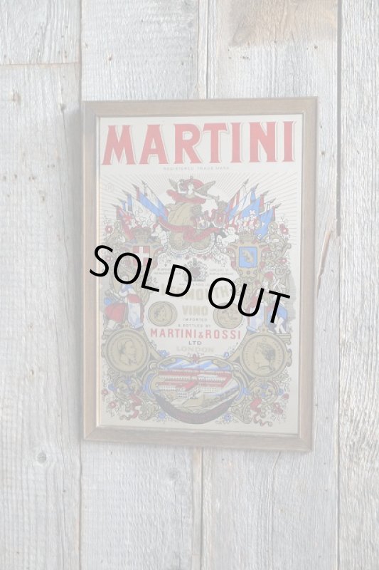 画像1: ビンテージ　MARTINI　パブミラー　 (1)