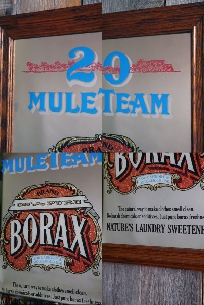 画像1: ビンテージ　20　MULETEAM　BORAX　ミラー