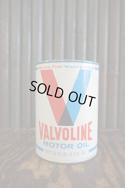 画像1: ビンテージ　VALVOLINE　MOTOR　OIL缶 (1)