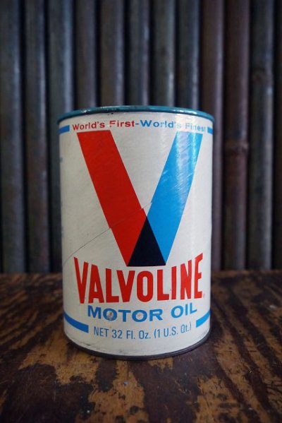 画像1: ビンテージ　VALVOLINE　MOTOR　OIL缶