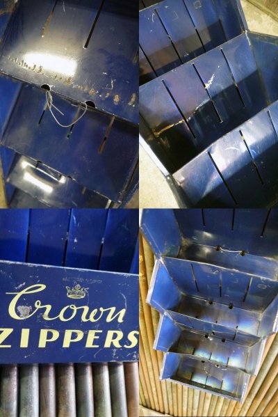 画像1: ビンテージ　CROWN　ZIPPER　ディスプレイケース