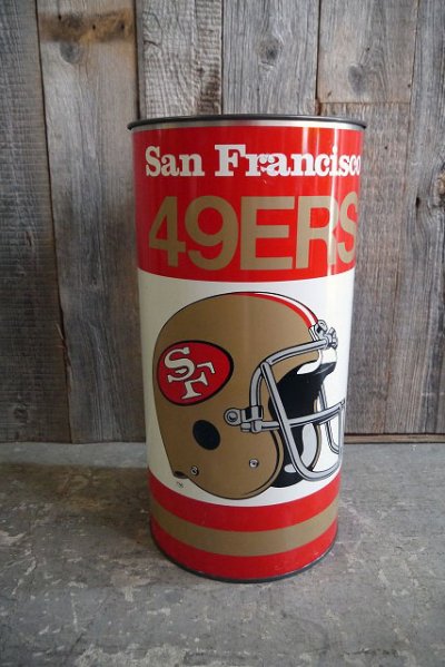 画像1: ビンテージ　SanFrancisco　49ERS　TRASH缶
