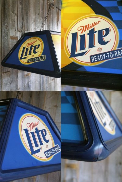 画像1: ビンテージ　Miller　Lite　BEER　プールランプ