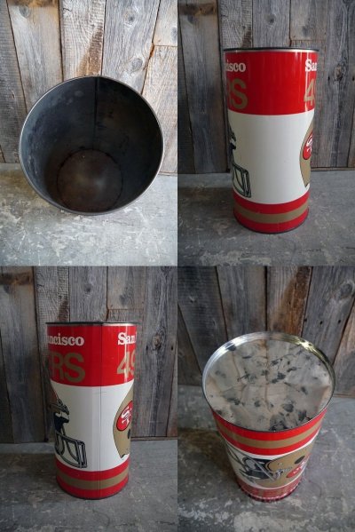 画像2: ビンテージ　SanFrancisco　49ERS　TRASH缶