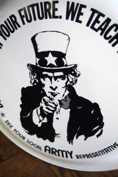画像1: ビンテージ　UNCLESAM　ARMY　フリスビー