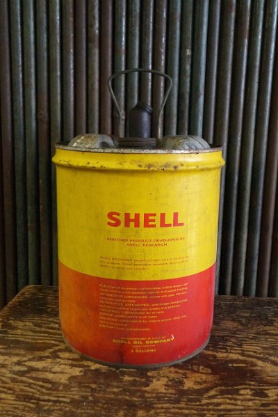 画像1: ビンテージ　SHELL　OIL缶