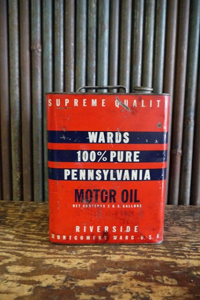 画像1: ビンテージ　WARD　MOTOR　OIL缶