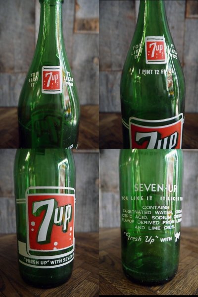 画像2: ビンテージ　７UP　大型ボトル瓶　