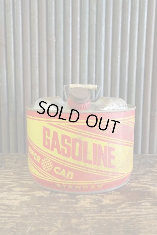 画像1: ビンテージ　USA　GASOLINE　缶　B (1)