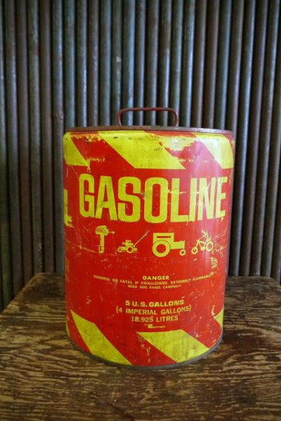 画像1: ビンテージ　USA　GASOLINE　缶　C