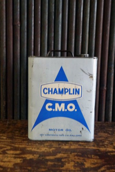 画像1: ビンテージ　CHAMPLIN　C.M.O　MOTOR　OIL缶