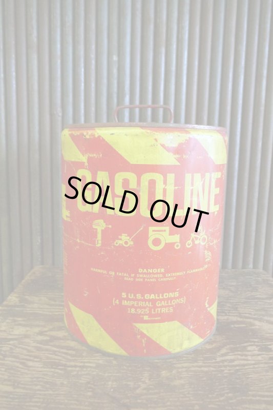 画像1: ビンテージ　USA　GASOLINE　缶　C (1)