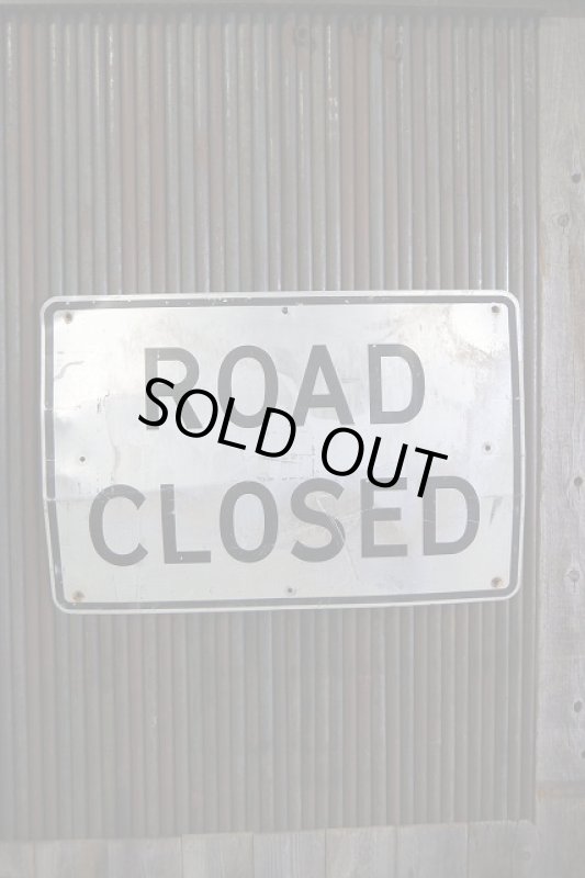 画像1: ビンテージ　ROAD　CLOSED　大型ロードサイン　 (1)