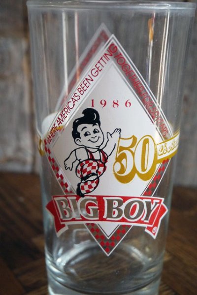 画像2: ビンテージ　BIG　BOY　ガラスコップ