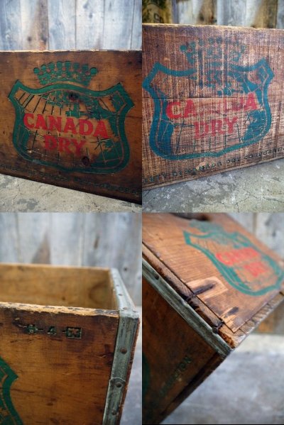 画像2: ビンテージ　CANADA　DRY　ウッドボックス　