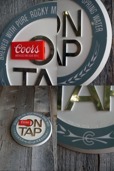 画像2: ビンテージ　Coors　ON　TAP　看板