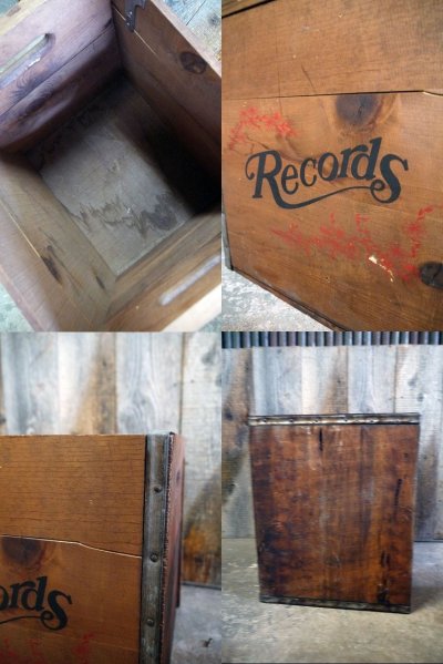 画像3: ビンテージ　Records　ウッドボックス
