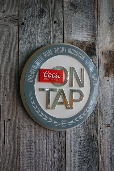 画像1: ビンテージ　Coors　ON　TAP　看板