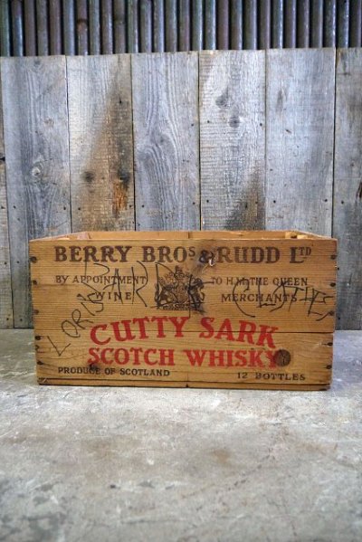 画像1: ビンテージ　CUTTYSARK　ウッドボックス　
