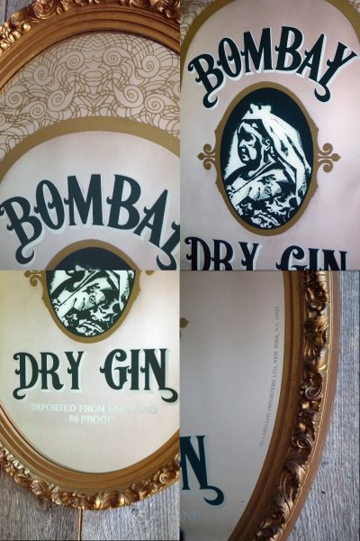 画像1: ビンテージ　BOMBAY　DRY　GIN　パブミラ―