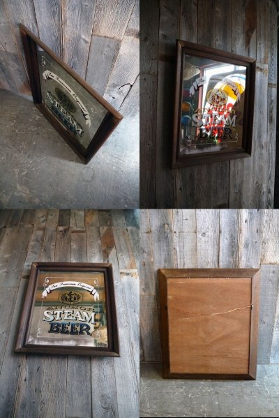 画像2: ビンテージ　ANCHOR　STEAM　BEER　大型パブミラー