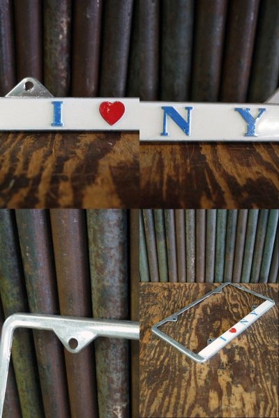 画像2: ビンテージ　I　♡　NY　ナンバープレートフレーム