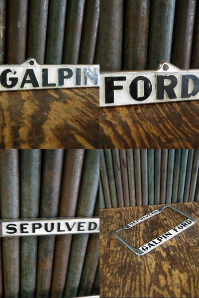 画像2: ビンテージ　GALPIN　FORD　ナンバープレートフレーム