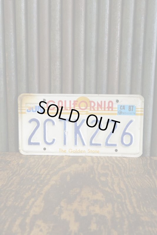 画像1: ビンテージ　CALIFORNIA　ナンバープレート　Ｅ (1)