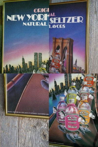 画像1: ビンテージ　 New York Seltzer　ポスター