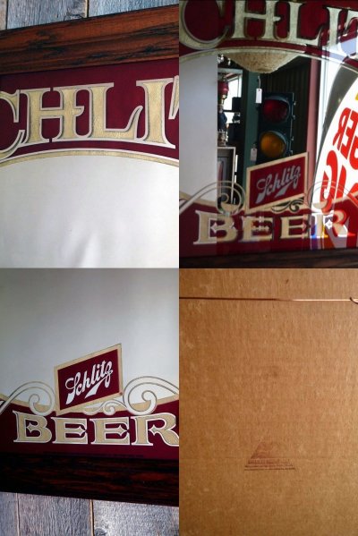 画像2: ビンテージ　SCHLITZ　BEER　パブミラー　