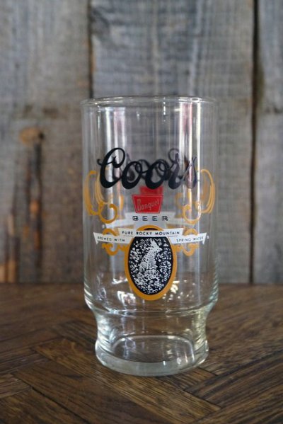 画像1: ビンテージ　Coors　ガラスコップ　B