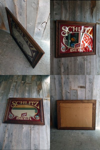 画像3: ビンテージ　SCHLITZ　BEER　パブミラー　