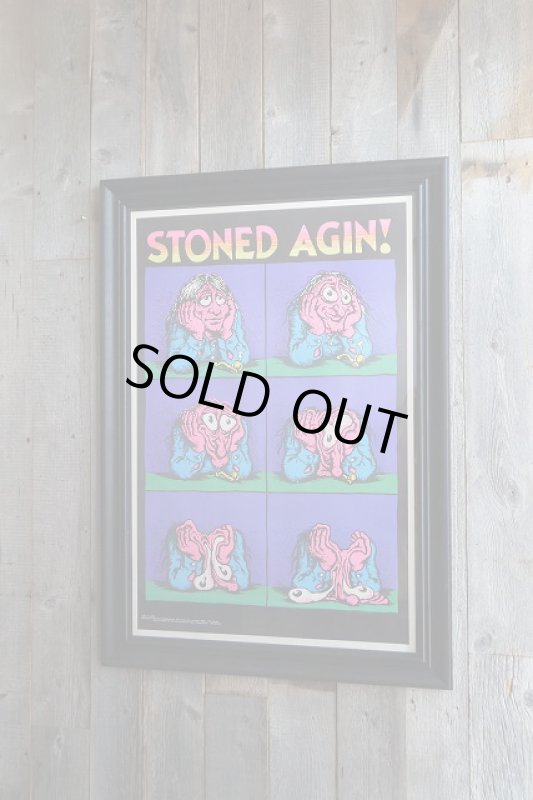 画像1: ビンテージ　STONED AGIN　ブラックライトポスター (1)