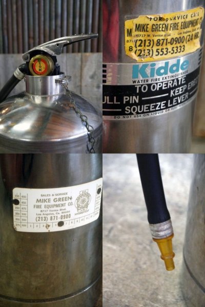画像2: ビンテージ　Kidde　メタル消火器　
