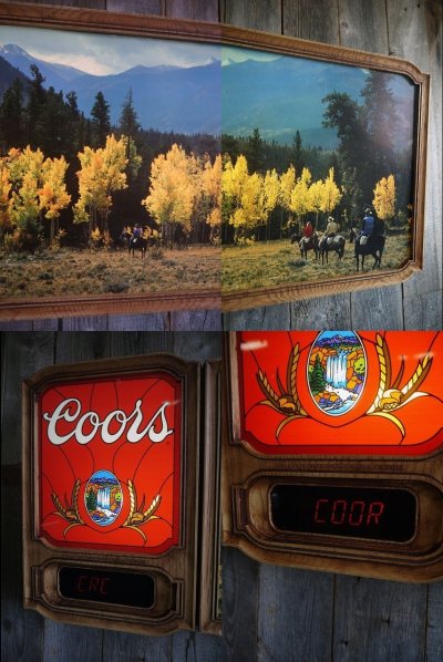 画像1: ビンテージ　Coors　大型ライトサイン