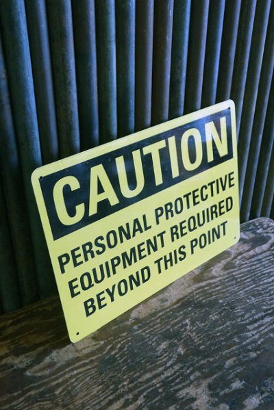 画像1: USA　CAUTION　サイン　