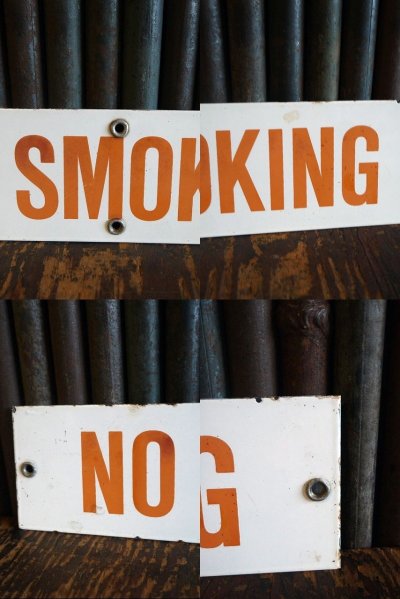 画像2: ビンテージ　NO　SMOKING　サイン