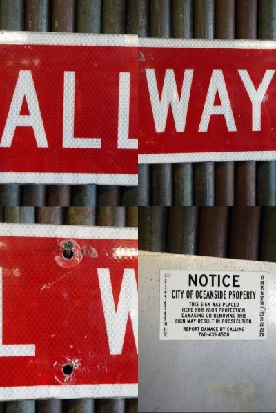 画像2: USA　ALLWAY　ミニロードサイン　