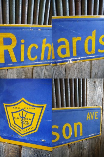 画像2: ビンテージ　Richardson　AVE　両面ストリートサイン
