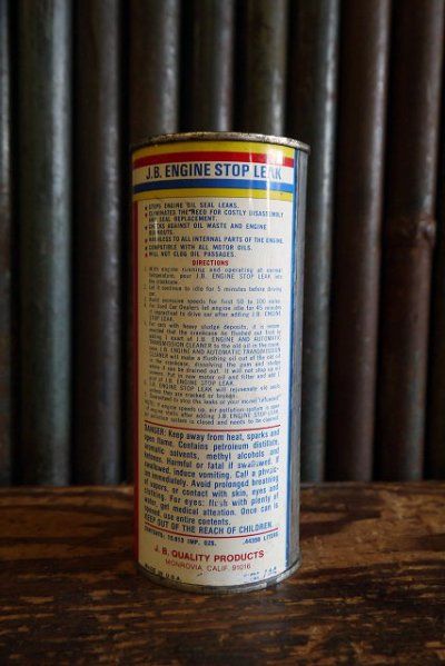 画像1: ビンテージ　J＆Ｂ　ENGIN　STOP₋LEAKS　OIL缶