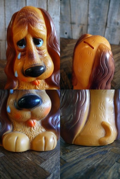 画像2: ビンテージ　Russ Berrie Sad Eye Dog　コインバンク