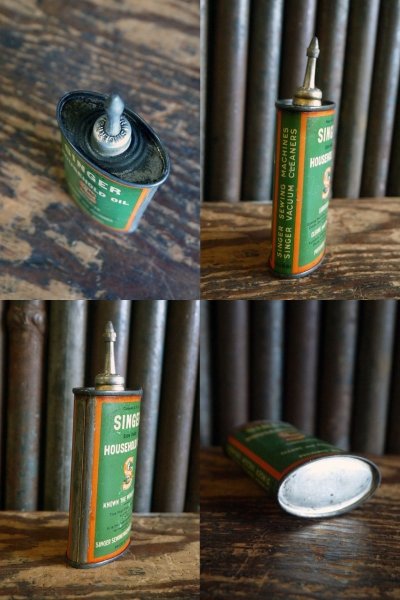 画像3: ビンテージ SINGER ミニOIL缶